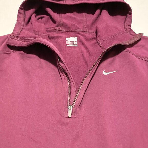 Nike Dry Fit Womens Size Large Half Zip Hooded Pullover - Picture 5 of 14